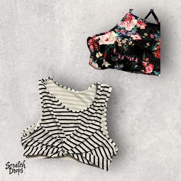 Womens Large Tank Tops Bundle 5 Pack Mixed Brands Bralettes and Sleeveless Set - Picture 4 of 6